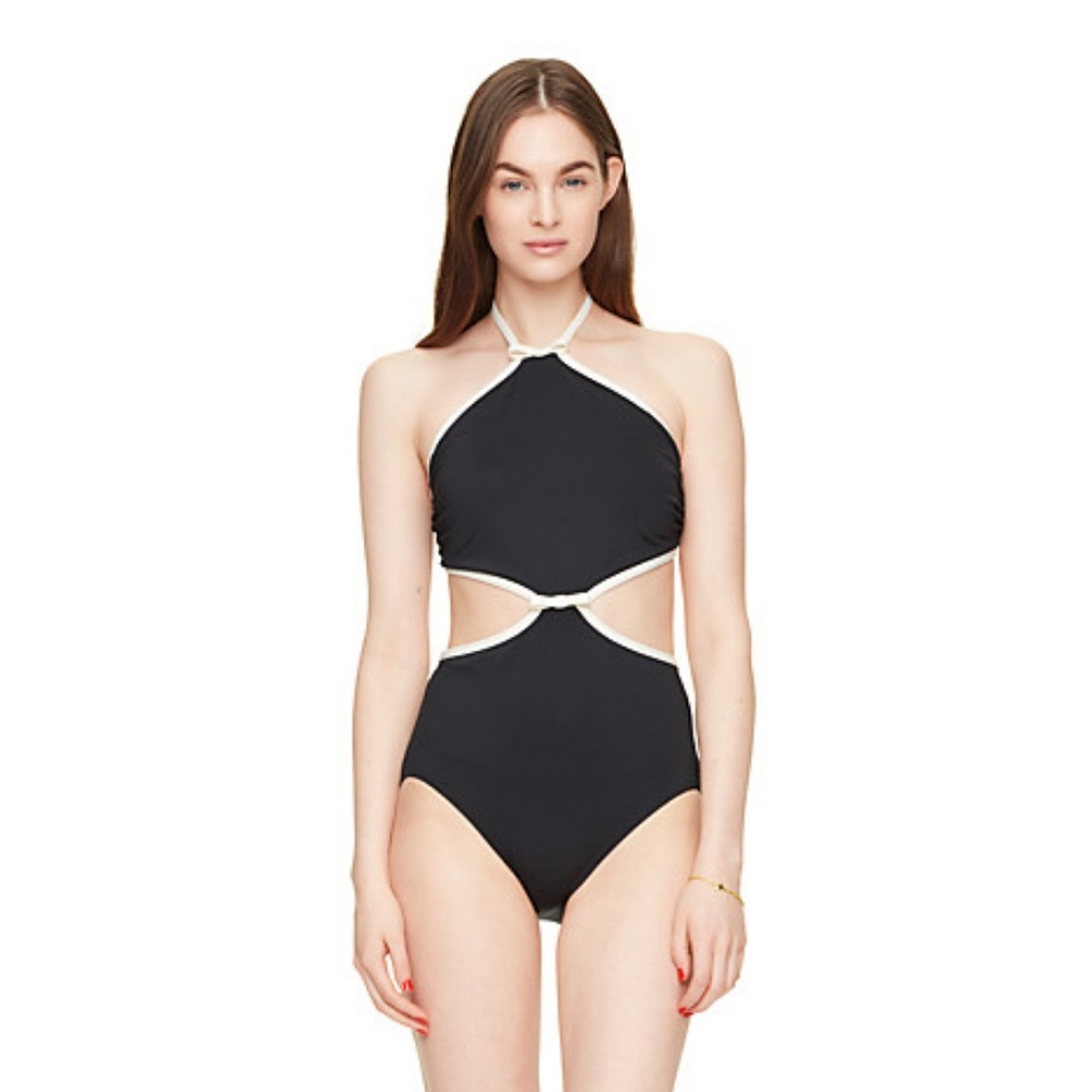 Kate Spade | Midi cut out high neck swimsuit | XS